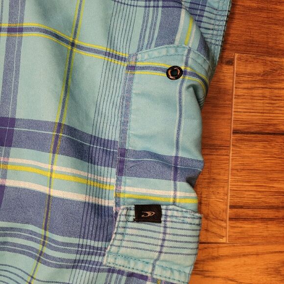 O'Neal‎ Board Shorts Swim Trunks Men's Size 40 XXL Blue Hawaiian Vacation Casual - Picture 6 of 8
